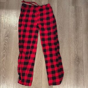 Red and Black Plaid Lounge pajama Pants